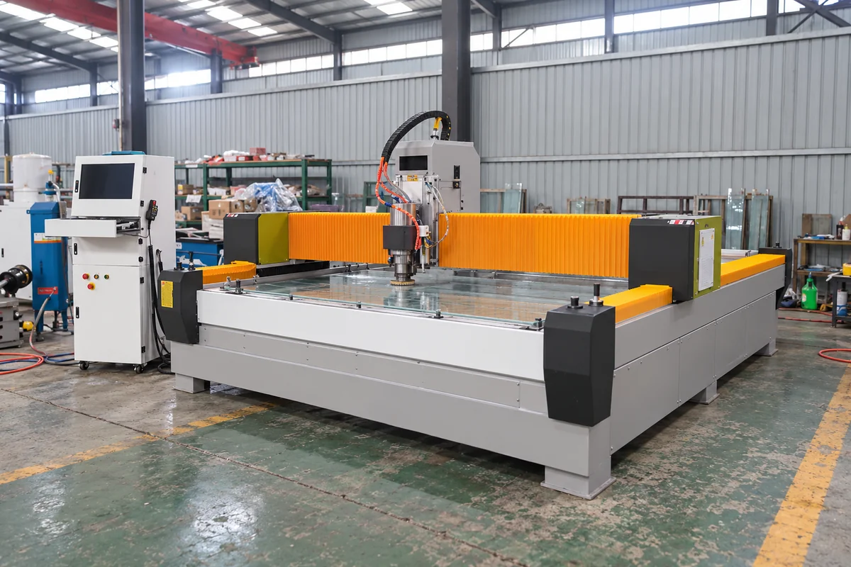 CNC grinding and polishing a 2.5D glass edge