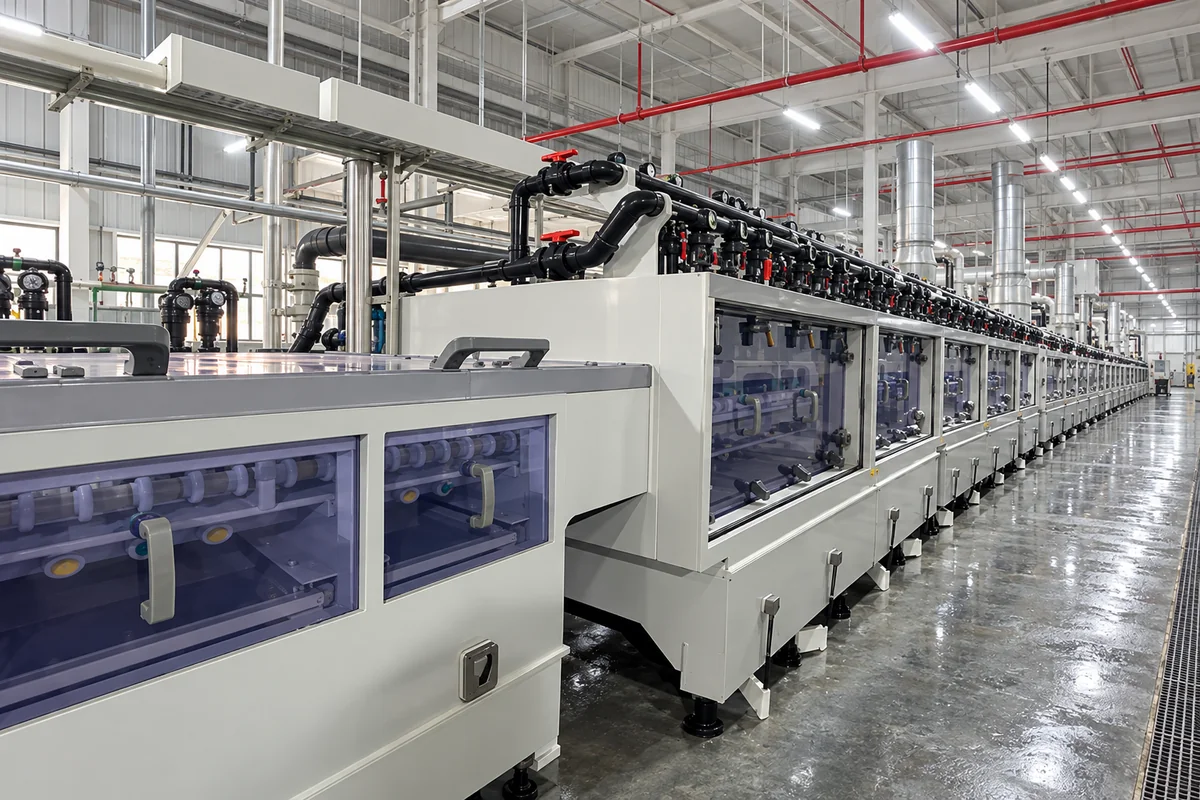 Acid etching line for anti-glare glass